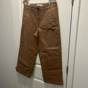 Ella Moss Women’s Wide Leg Crop Pant- Size 12- Brown